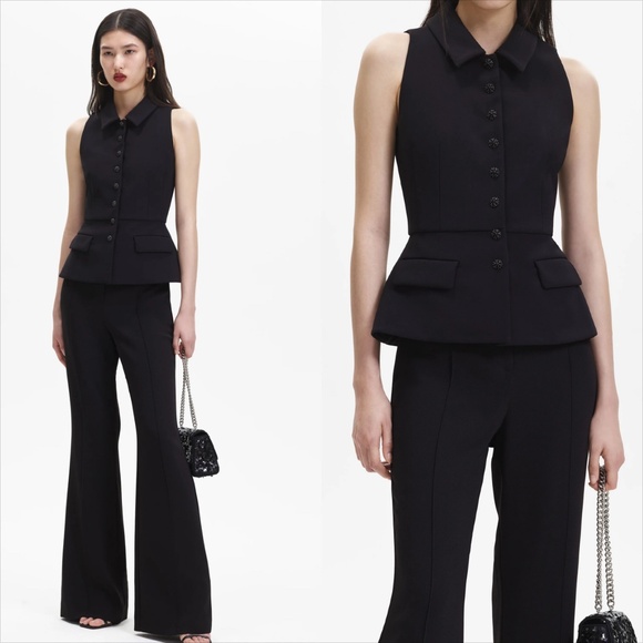 Self portrait black sleevless tailored jumpsuit FINAL PRICE - Picture 1 of 9